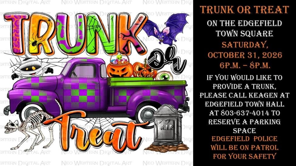 Trunk or Treat – Edgefield Town Square