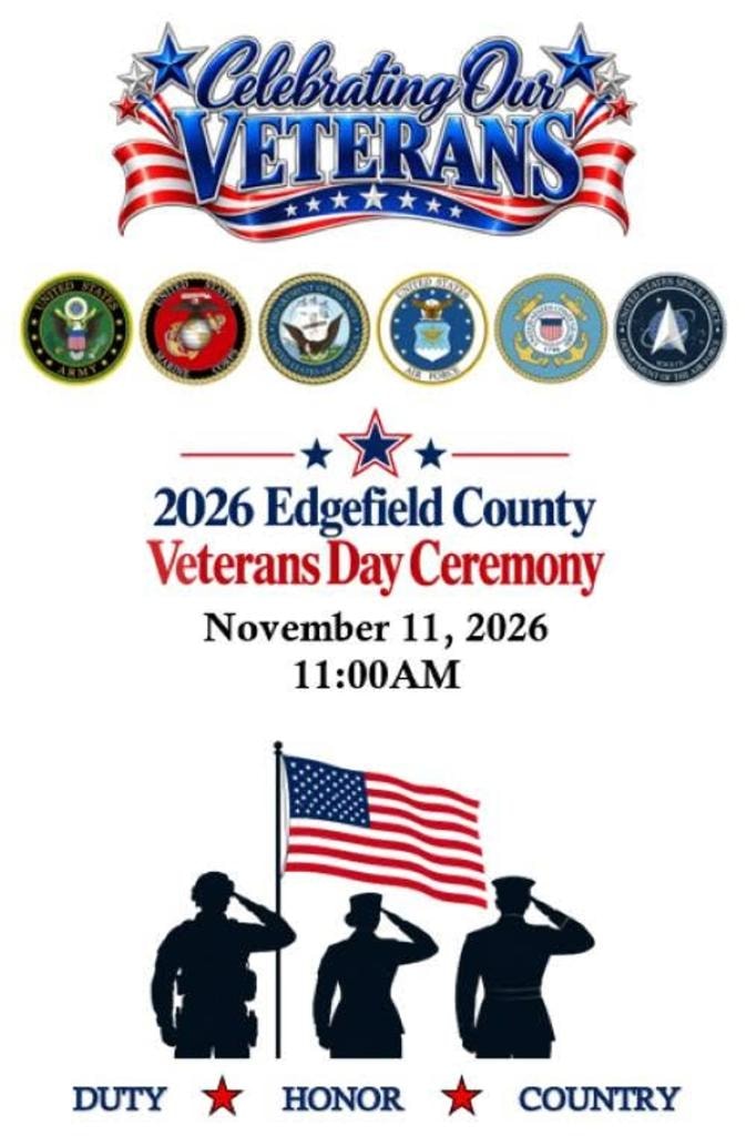 2026 Edgefield County Veterans Day Ceremony